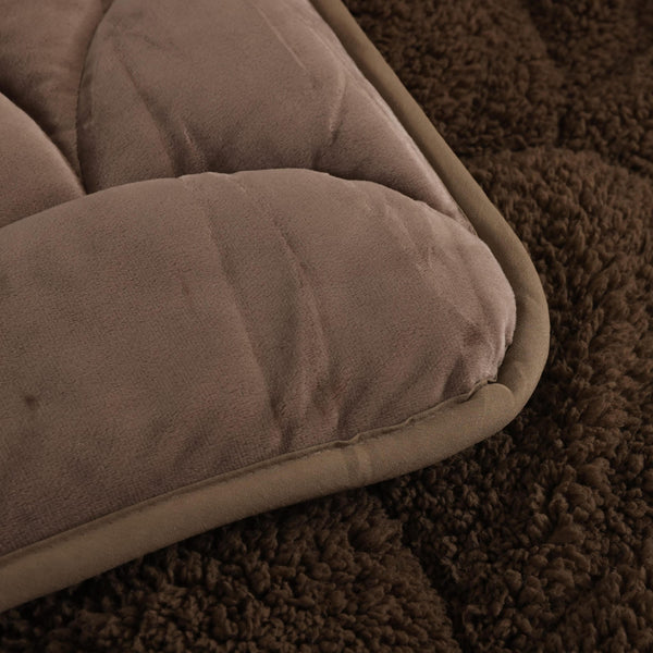 Velvet Sherpa Comfort Dekbed - Coffee Brown - Easy Dekbed