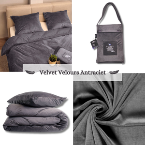 Dekbedovertrek Velvet Antraciet 