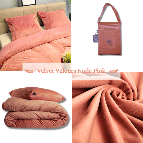 Dekbedovertrek Velvet Nude/Roze 