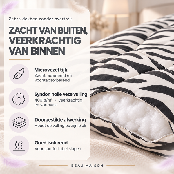 Dekbed Zonder Overtrek Zebra