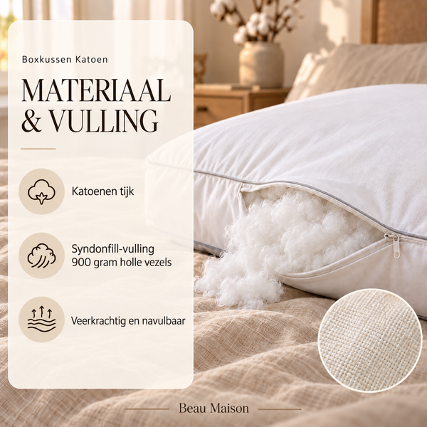 Box Pillow Percale Cotton