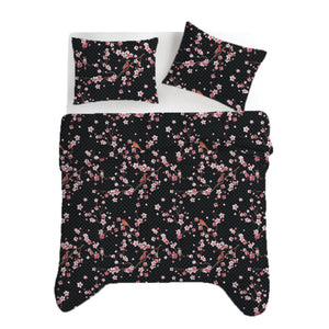Dekbed Zonder Overtrek Japon Black | Easy Dekbed | Printed Onderzijde