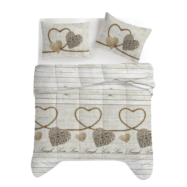 Dekbed Zonder Overtrek Live Laugh Love - Easy Dekbed