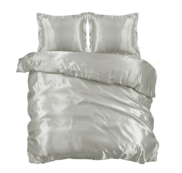 Dekbedovertrek Beauty Silk - Grijs - 100% Glans Satijn 