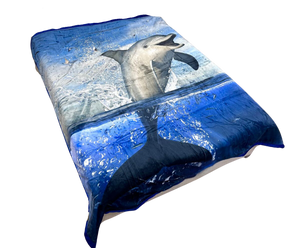 Woondekken Fluweel Dolfijn 200 x 240 cm - Zware Kwaliteit 