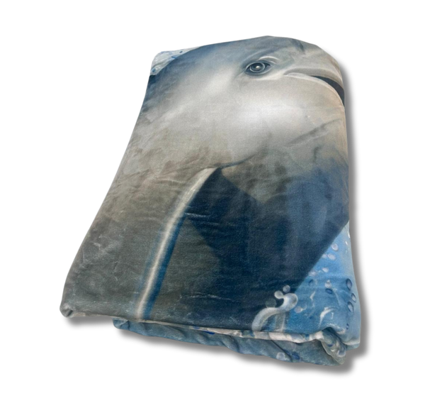 Woondekken Fluweel Dolfijn 200 x 240 cm - Zware Kwaliteit 