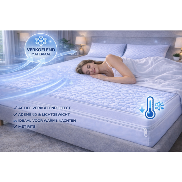 Zen Cool Matras Encasement - 100% Waterdicht - Dubbel Geweven
