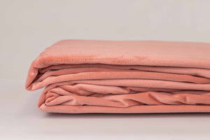 Hoeslaken Fluweel Oud Rose - Fluweel Velours 