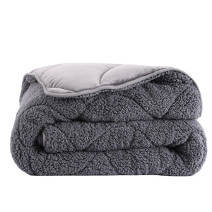 Velvet Sherpa Comfort Dekbed - Grey - Easy Dekbed