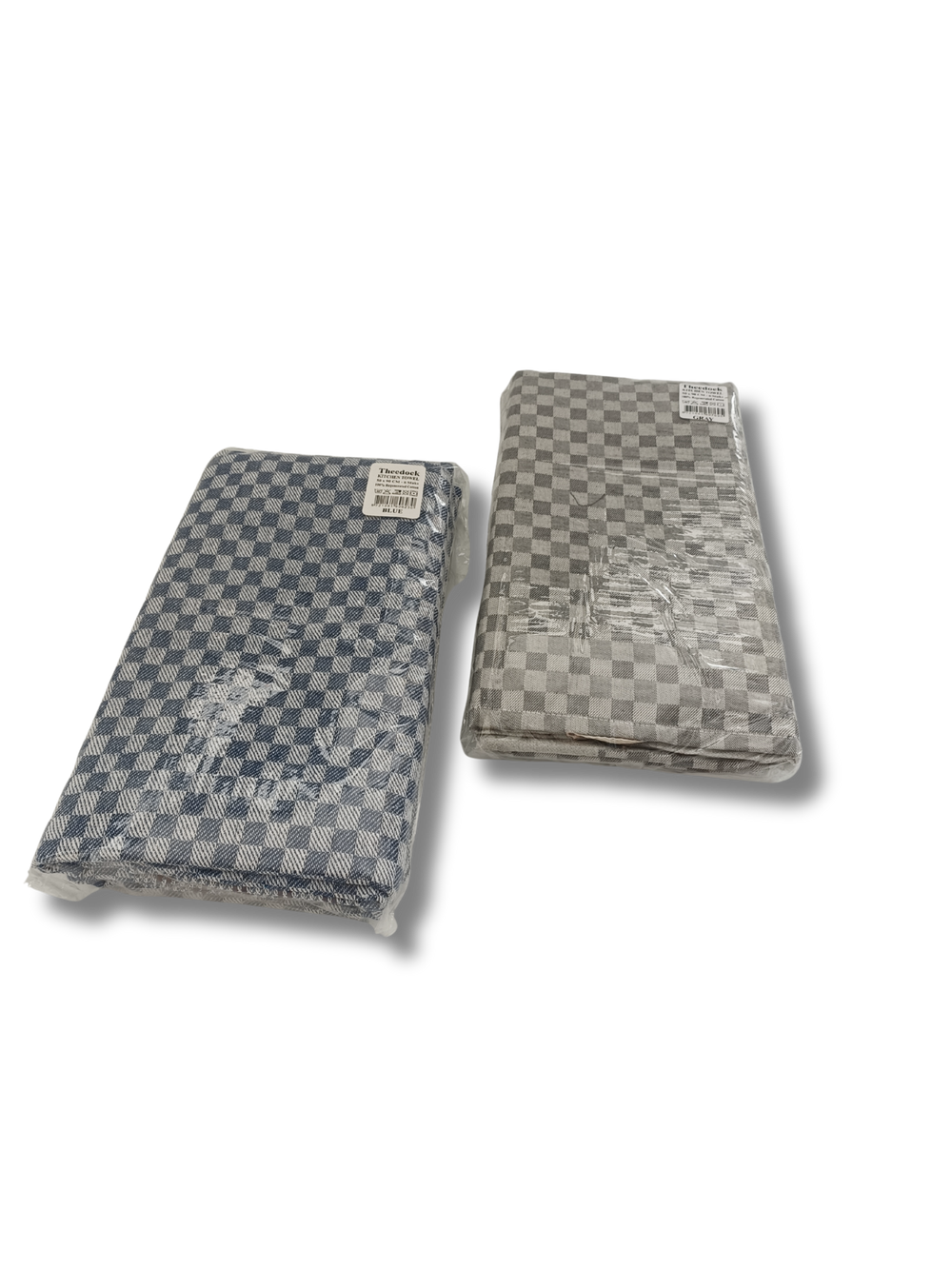 Theedoek Royaal  50x90 cm (set van 6) - 100% Katoen Grijs of Blauw