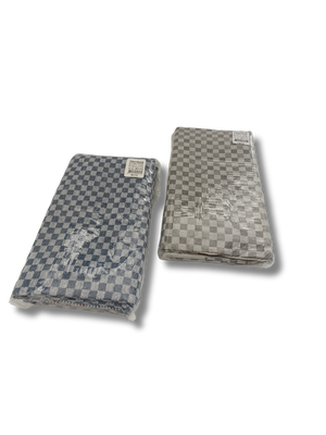 Theedoek Royaal  50x90 cm (set van 6) - 100% Katoen Grijs of Blauw