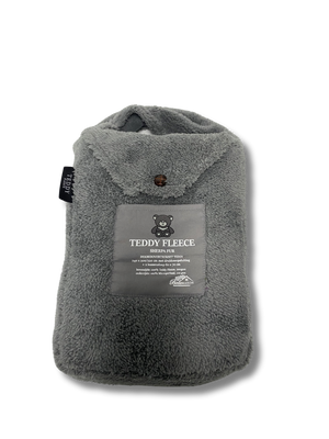 Teddy Fleece dekbedovertrek Grey