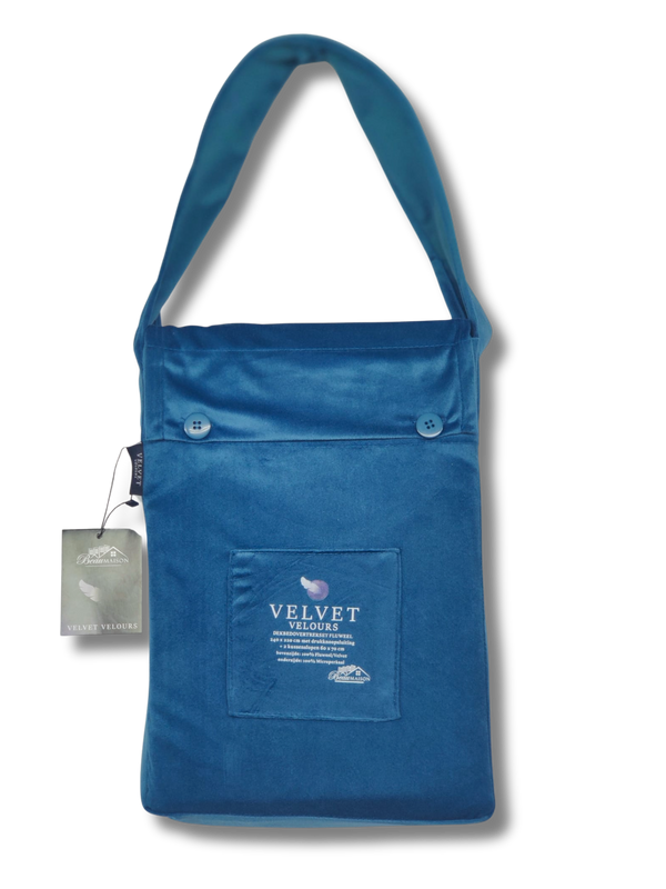 Dekbedovertrek Velvet Petrol Blauw 