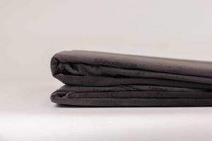 Hoeslaken Fluweel Antraciet - Fluweel Velours 