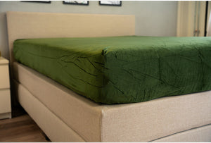 Hoeslaken Fluweel Groen - Fluweel Velours 