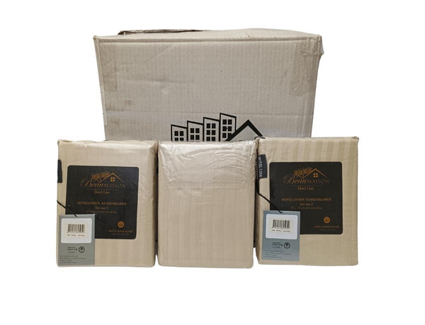 Kussenslopen Hotellinnen Zandkleurig - 60x70cm - 2 stuks 