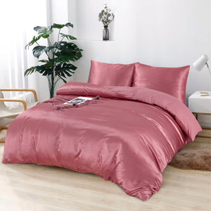 Dekbedovertrek Beauty Silk - Rosewood  - 100% Glans Satijn 