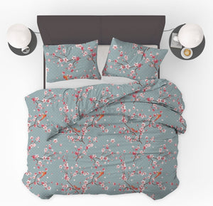 Dekbed Zonder Overtrek Japon Blue - Easy Dekbed