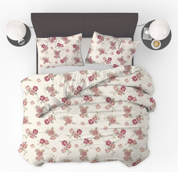Dekbed Zonder Overtrek Flower Diamond Pink - Easy Dekbed