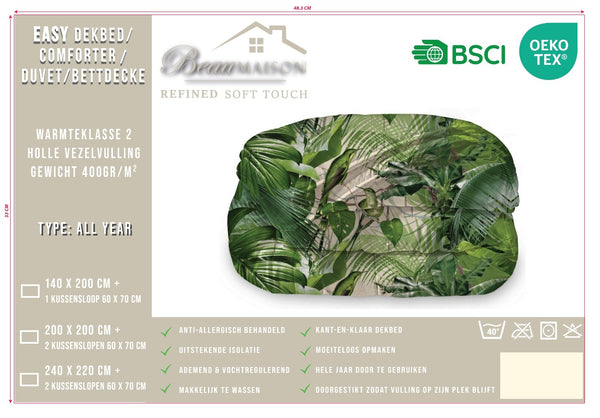 Dekbed Zonder Overtrek Jungle Jumina | Easy Dekbed