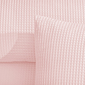 Wafel Dekbedovertrek Tea Pink