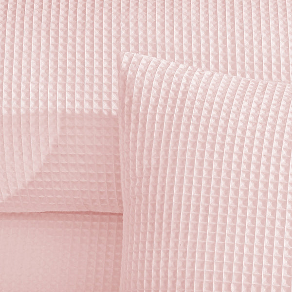 Wafel Dekbedovertrek Tea Pink