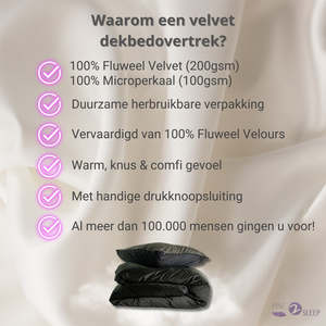 Dekbedovertrek Velvet Zilver 
