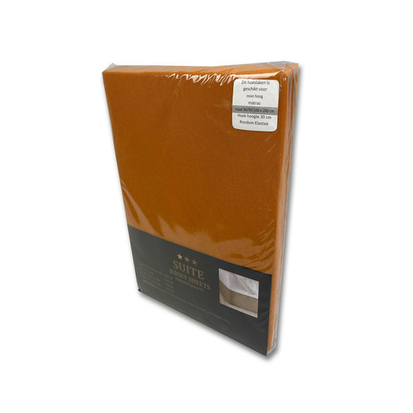 Jersey Hoeslaken Cognac