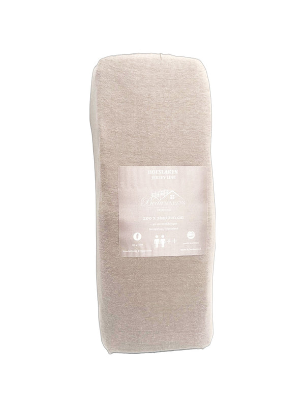 Topper Hoeslaken Jersey Taupe