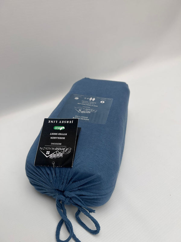 Jersey Hoeslaken Blauw