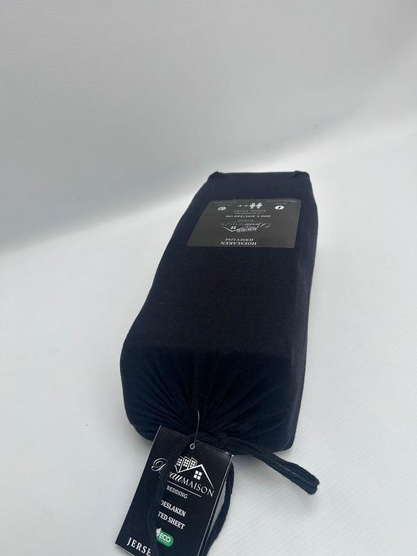 Topper Hoeslaken Jersey Zwart