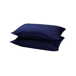 Kussenslopen Katoen Marineblauw - Set van 2