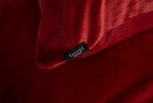 Kussenslopen Fluweel Bordeauxrood Fluweel - Velours 