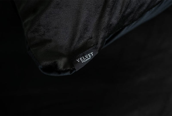Kussenslopen Velvet Zwart Velvet - Velours 