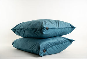 Kussenslopen Fluweel Petrol Blauw Fluweel - Velours 