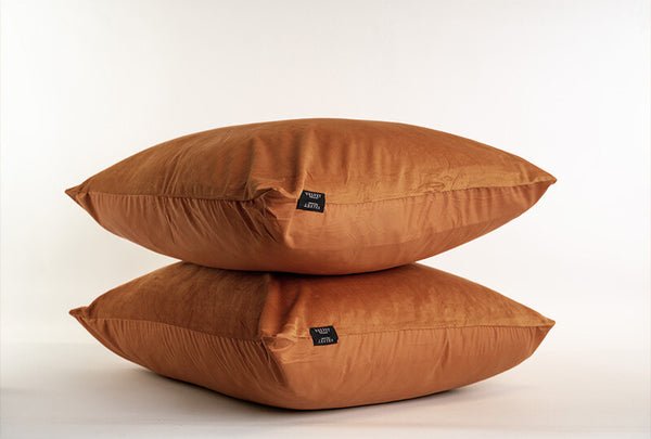 Kussenslopen Velvet Caramel Latte Velvet Velours 