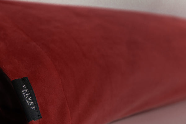 Lichaamskussen Sloop Fluweel Bordeaux Rood 