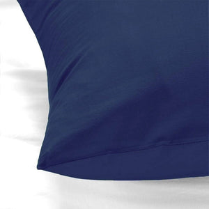Kussenslopen Katoen Marineblauw - Set van 2