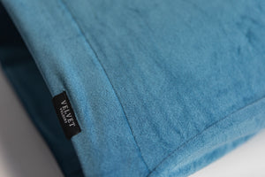Lichaamskussen Sloop Velvet Petrol Blauw 