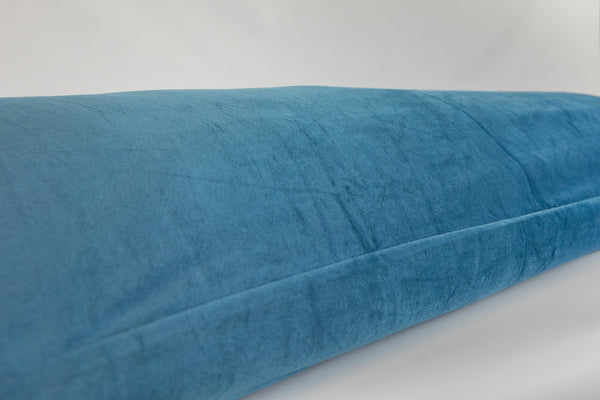 Lichaamskussen Sloop Velvet Petrol Blauw 