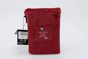 Kussenslopen Fluweel Bordeauxrood Fluweel - Velours 