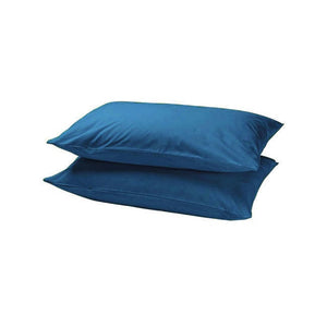 Kussenslopen Perkaal Katoen Blauw - Set van 2
