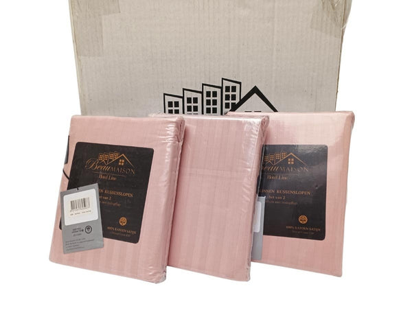 Kussenslopen Hotellinnen Thee Roze - 60x70cm - 2 stuks 