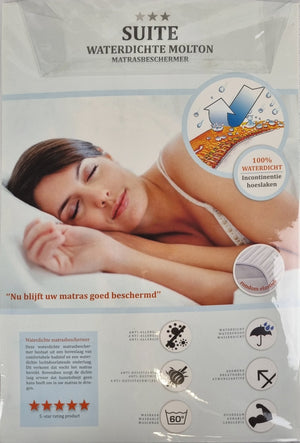 Molton Ledikant waterdichte matrasbeschermer