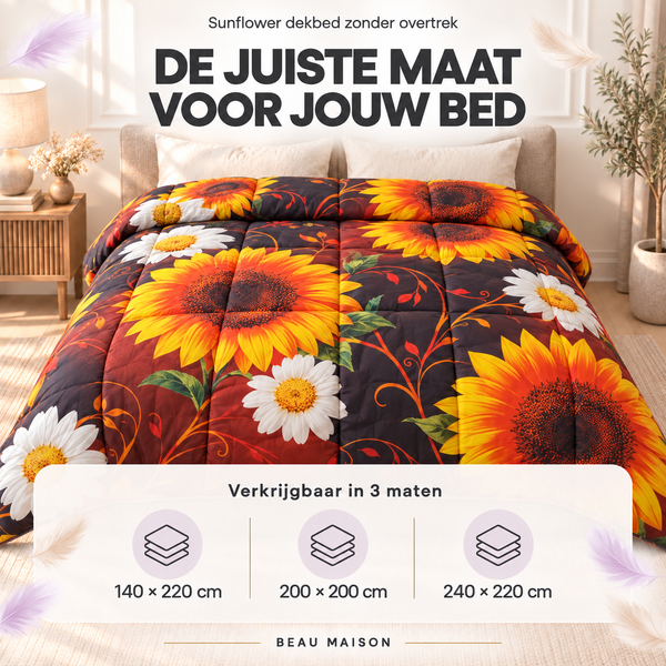Dekbed Zonder Overtrek Sunflower