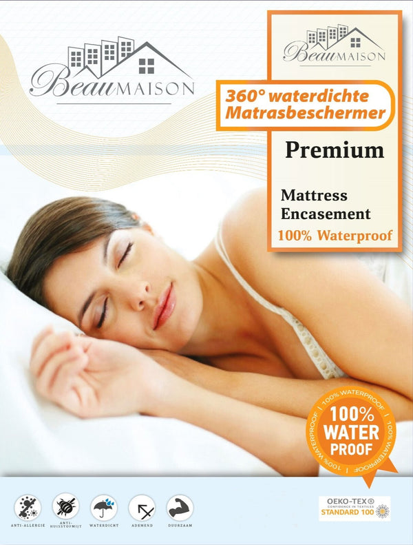 Matrasbeschermer met rits - 100% waterdicht Premium