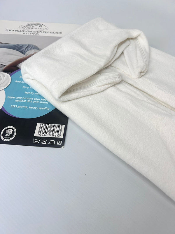 Molton Kussenbeschermer Lichaamskussen 40x140 cm