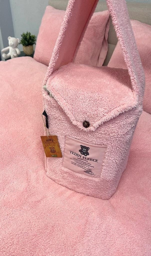 Teddy Fleece dekbedovertrek Nude Pink