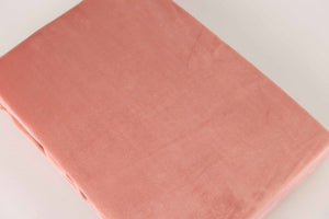 Hoeslaken Fluweel Oud Rose - Fluweel Velours 