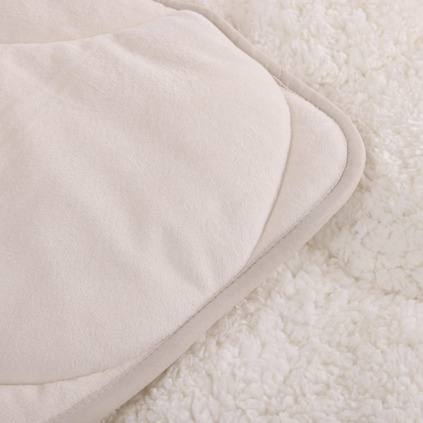 Velvet Sherpa Comfort Dekbed - Pearl White - Easy Dekbed